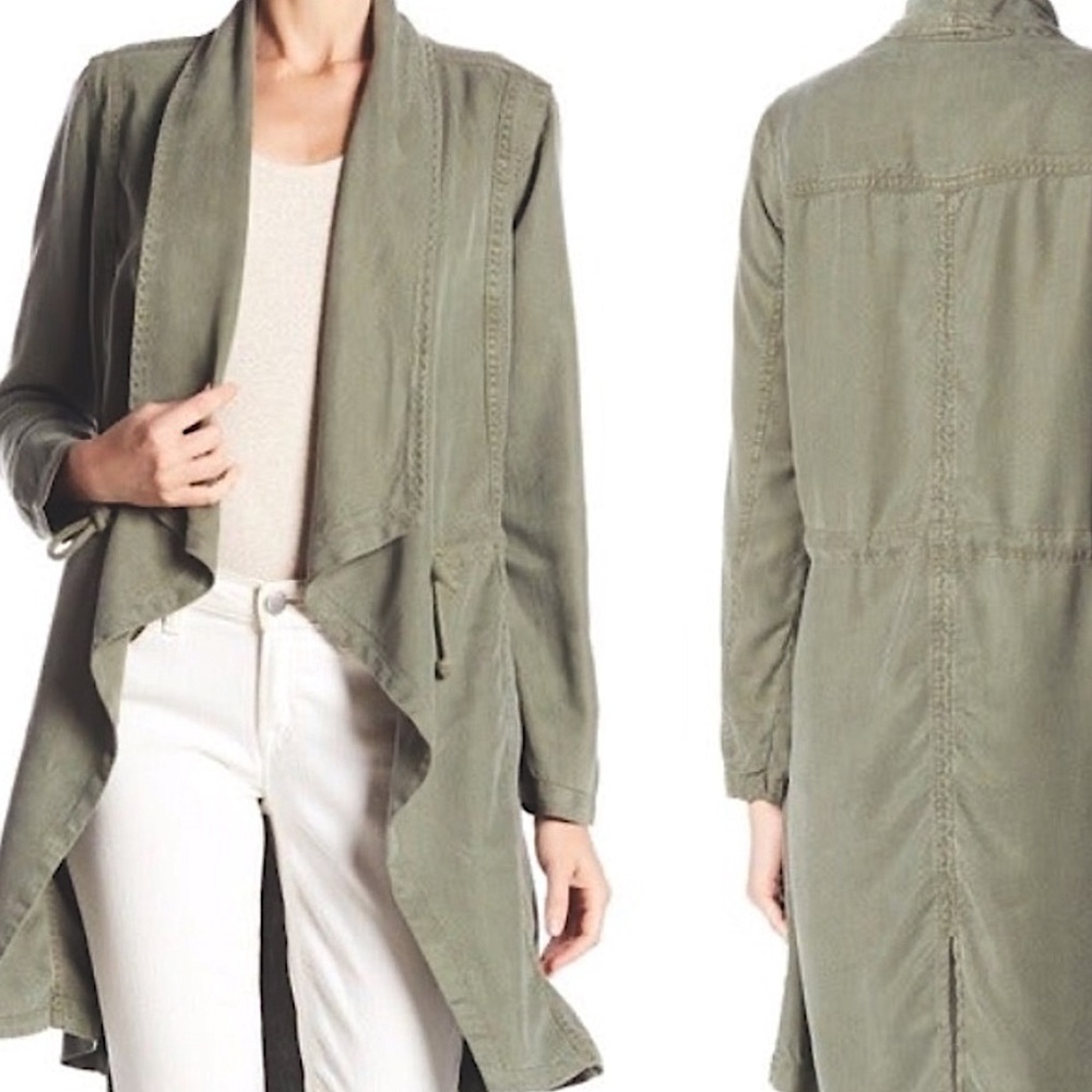Olive Anorak Duster